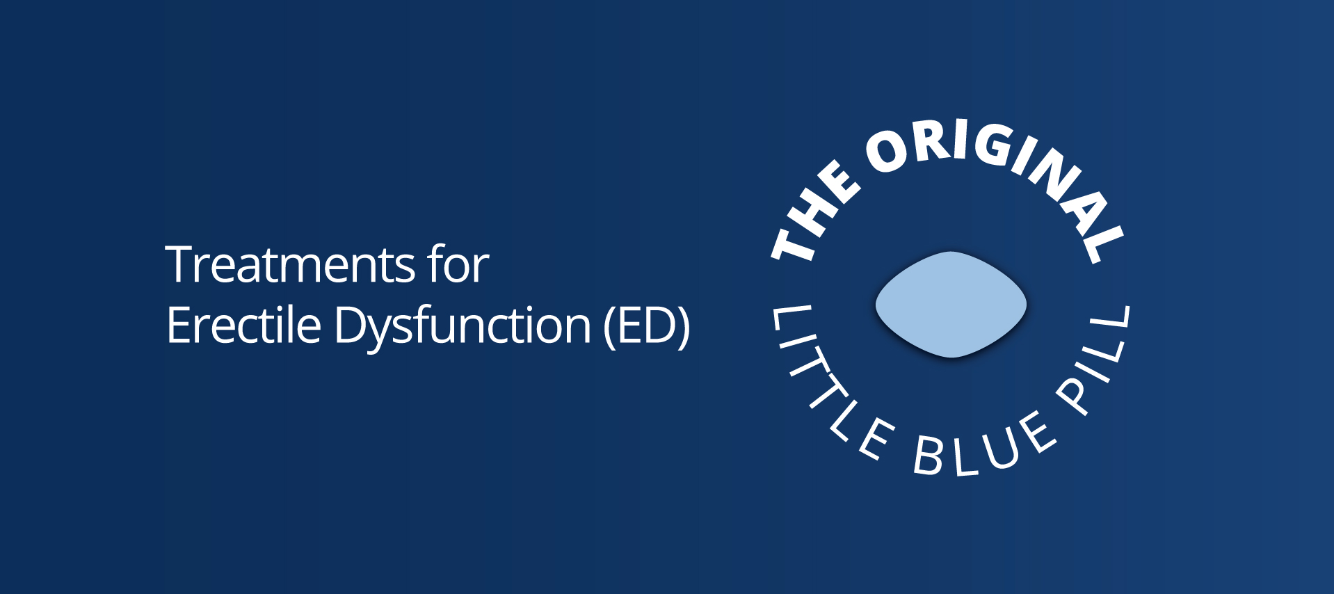 The Original Little Blue Pill logo with a blue background and a white pill graphic.